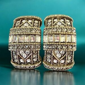 Heidi Daus Art Deco Saddle Earrings